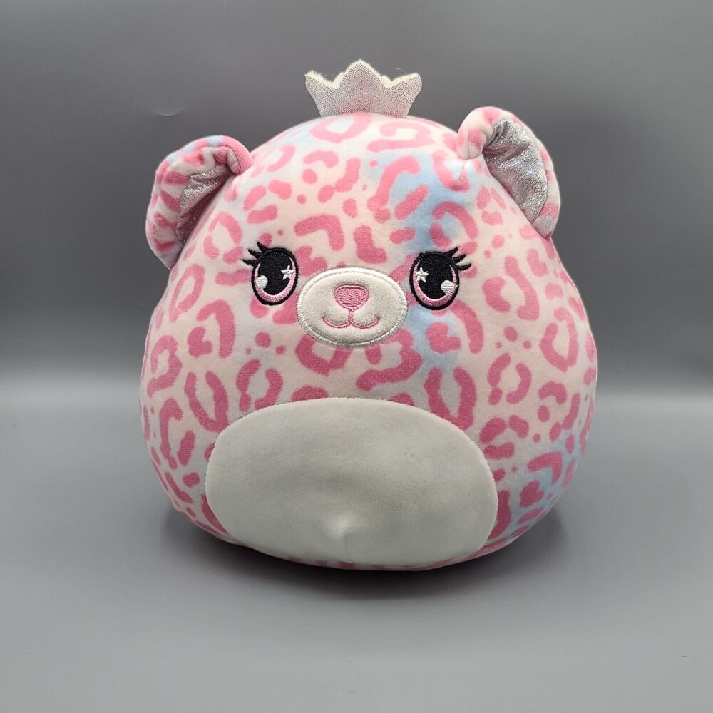 Kellytoy Brandi the Pink Cheetah Squishmallow Plush Stuffed Animal